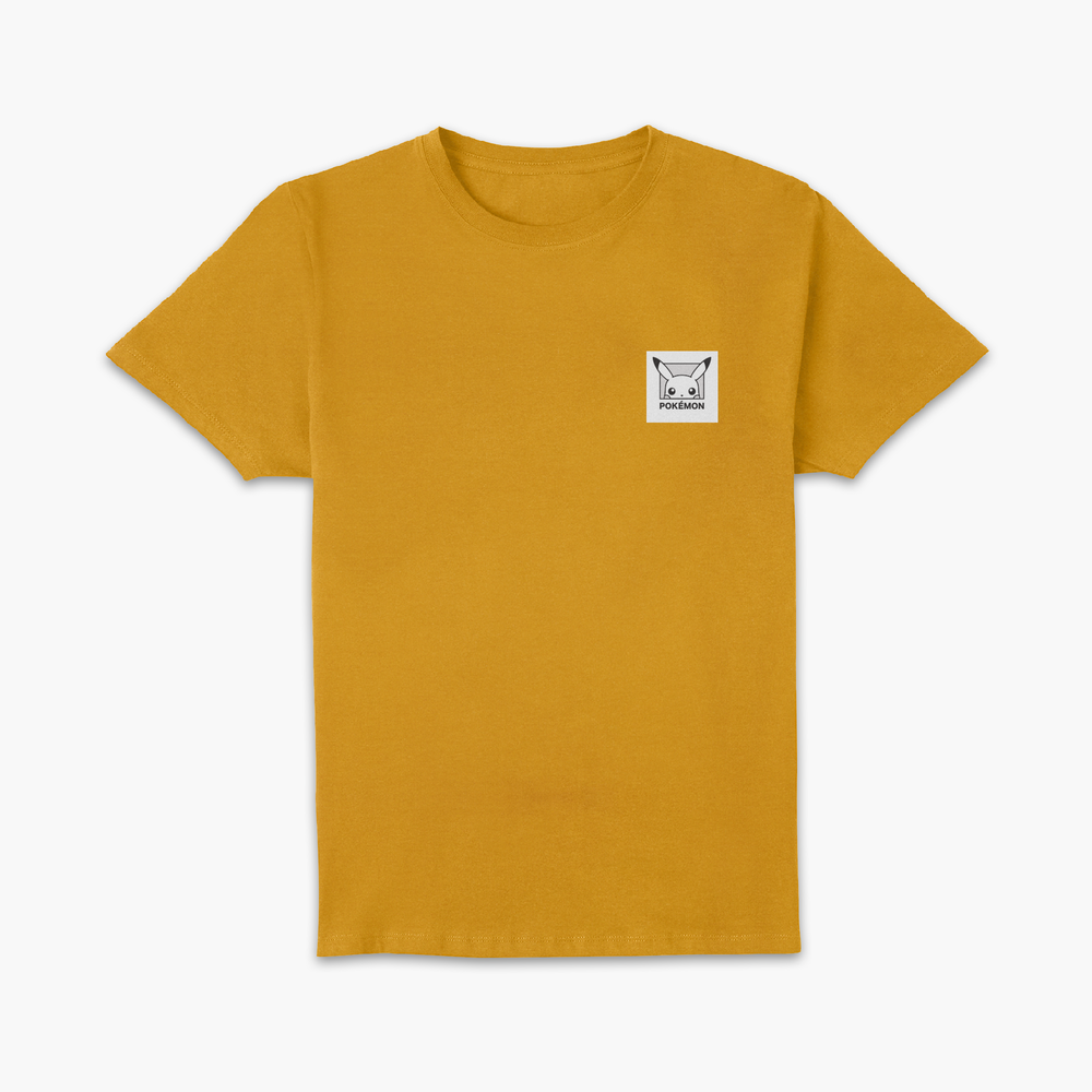 Pokémon Pikachu Patch Unisex T-Shirt - Mustard - S Image 1