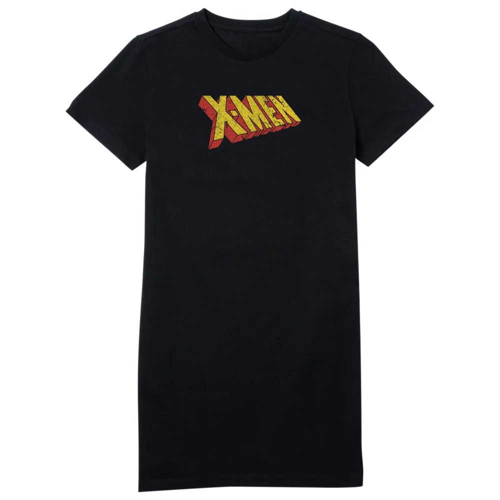 X-Men Retro Logo Women's T-Shirt Dress - Black - M Image 1