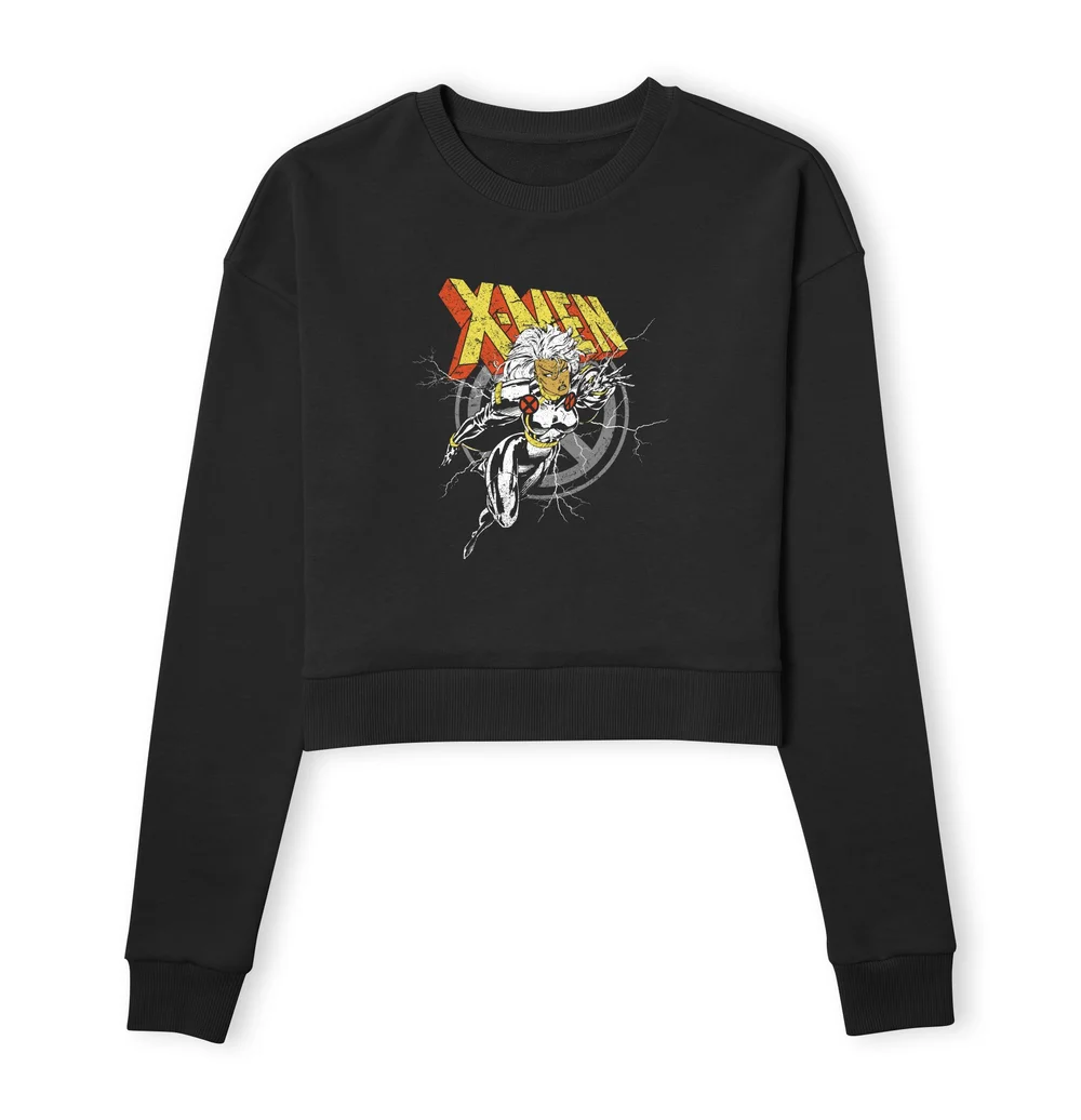 X-Men Storm Women's Cropped Sweatshirt - Black - XS Image 1