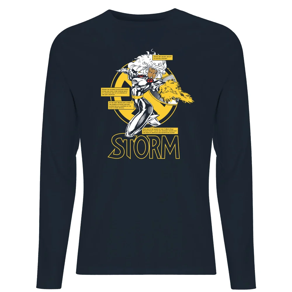 X-Men Storm Bio Long Sleeve T-Shirt - Navy - S Image 1