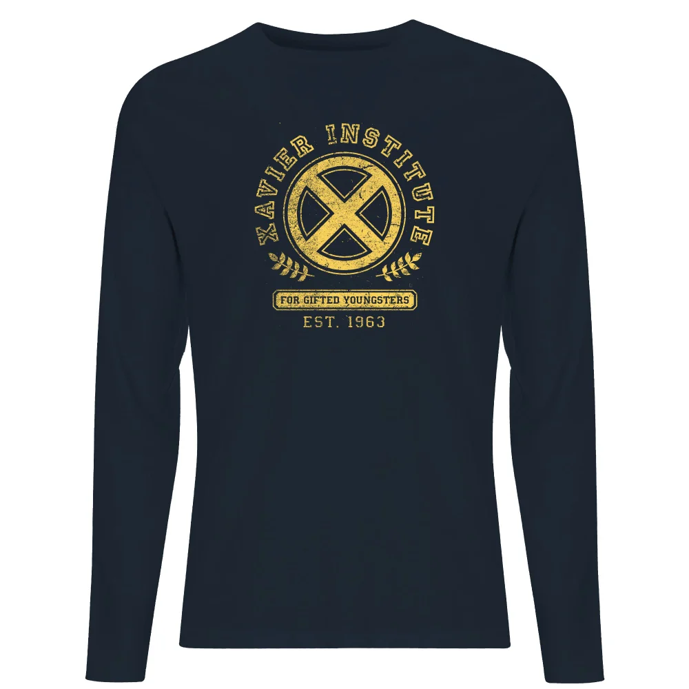 X-Men Xavier Institute For Gifted Youngsters Drk Long Sleeve T-Shirt - Navy - S Image 1