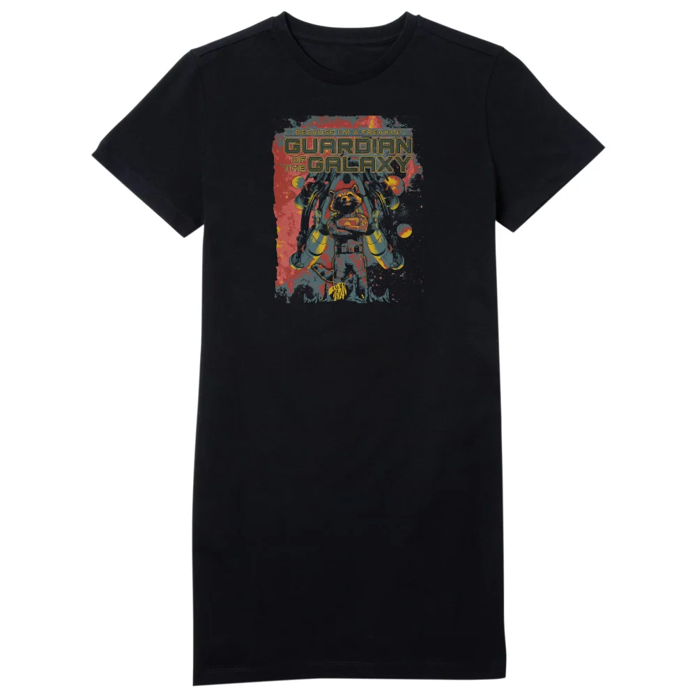 Guardians of the Galaxy I'm A Freakin' Guardian Of The Galaxy Women's T-Shirt Dress - Black - M Image 1