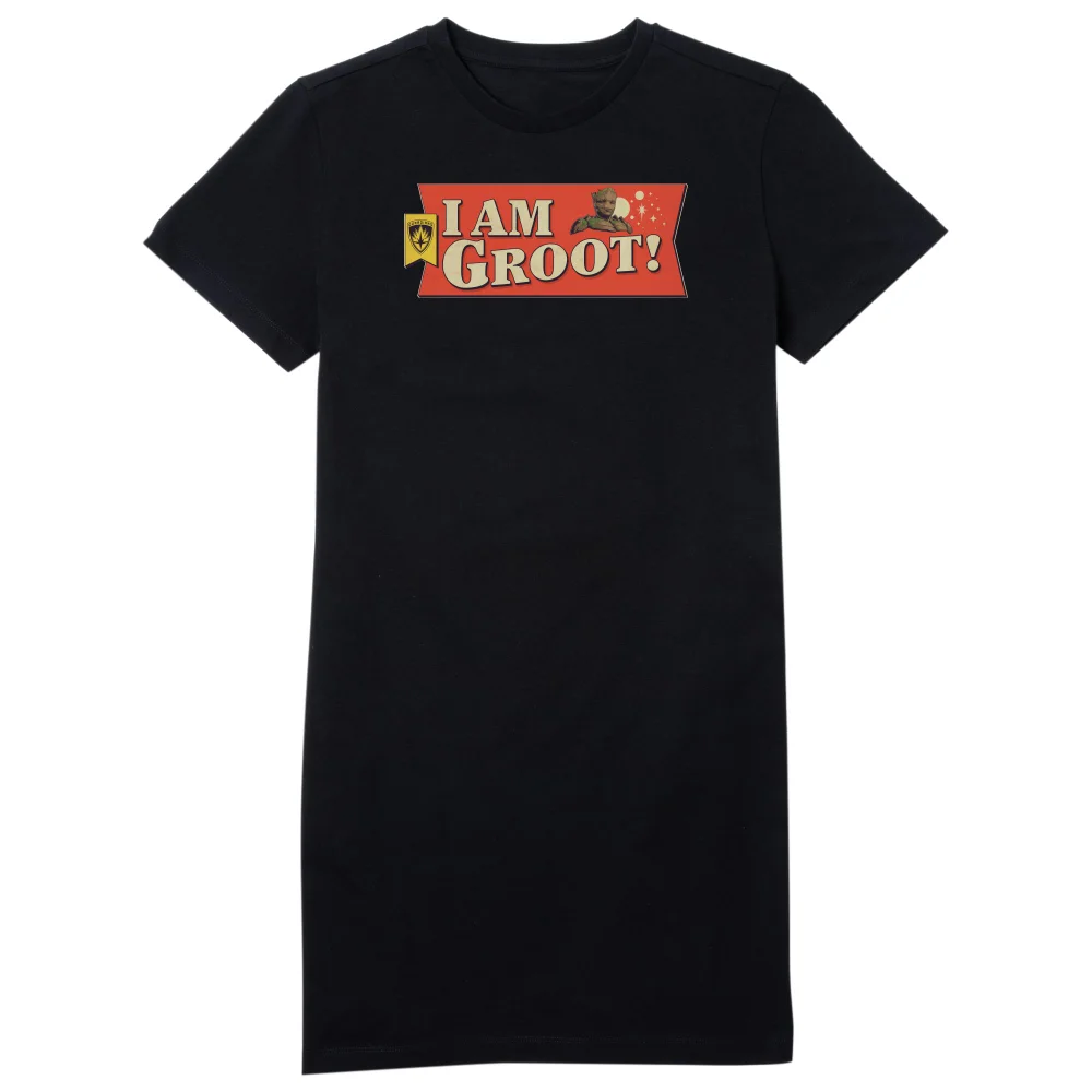Guardians of the Galaxy I Am Groot! Women's T-Shirt Dress - Black - M Image 1