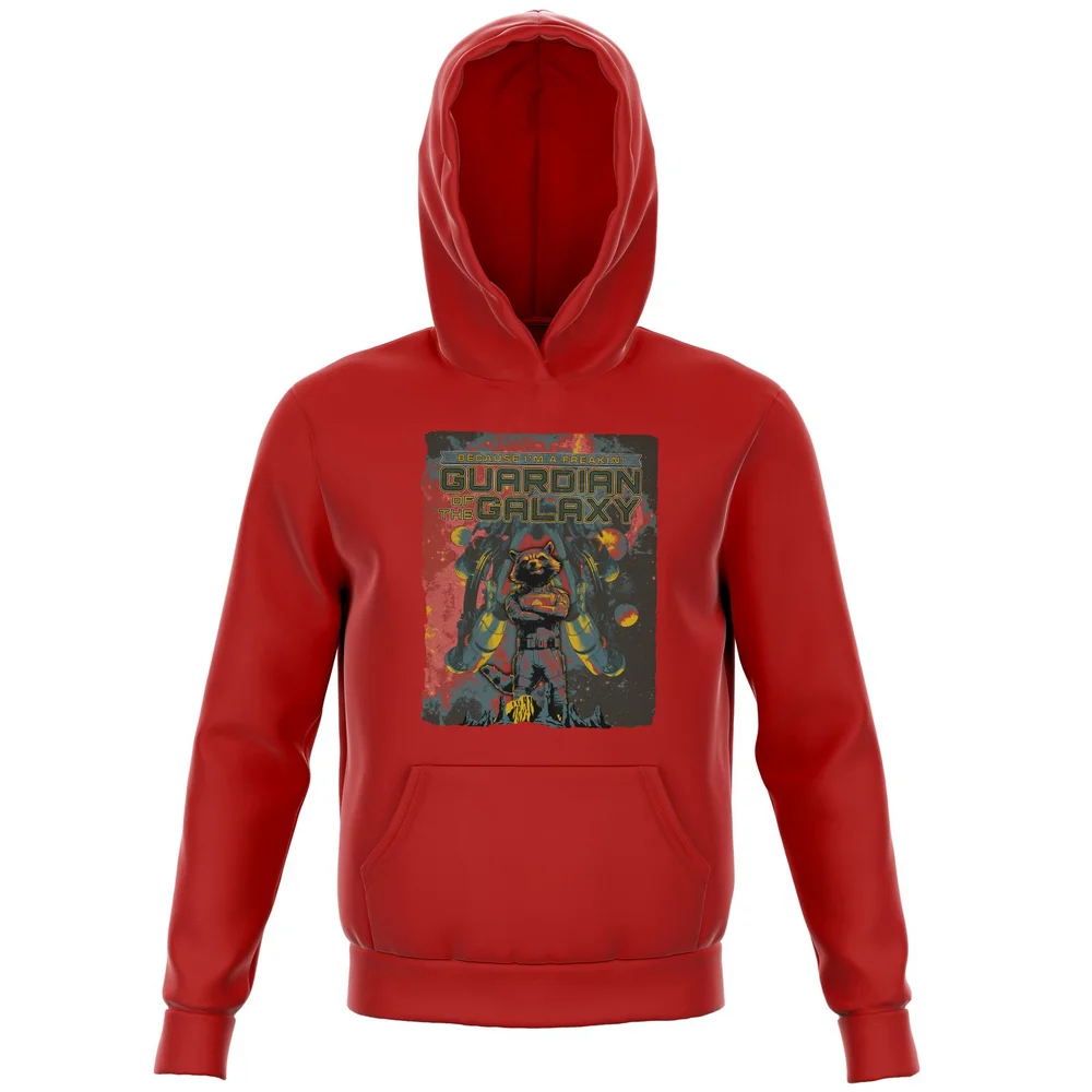 Guardians of the Galaxy I'm A Freakin' Guardian Of The Galaxy Kids' Hoodie - Red - 3-4 Years Image 1