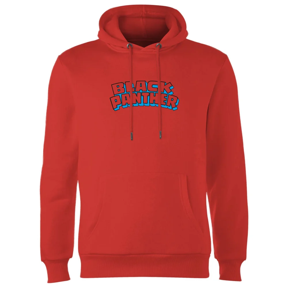Avengers Black Panther Comics Logo Hoodie - Red - S - Red Image 1