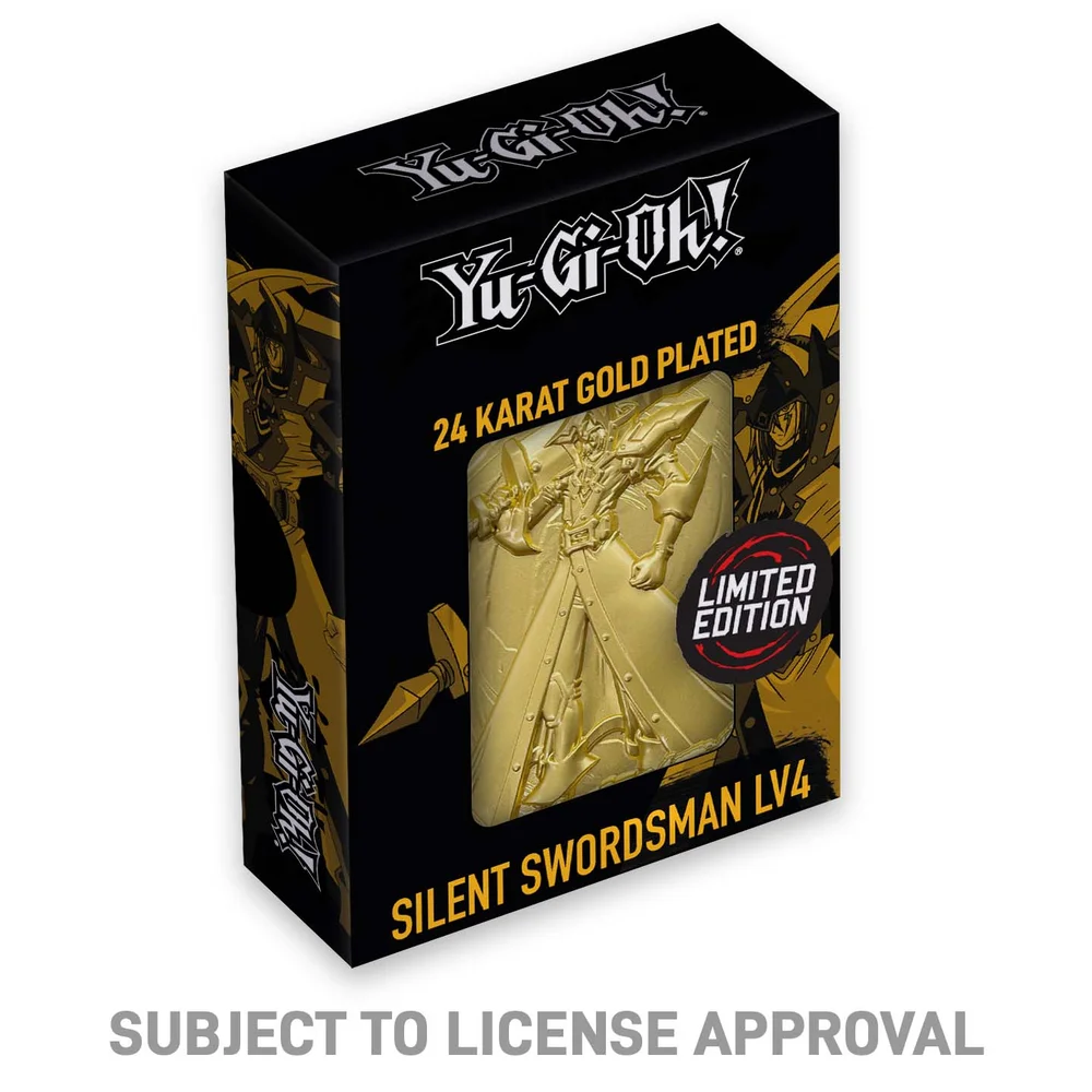 Yu-Gi-Oh! 24k gold plated Silent Swordsman ingot by Fanattik Image 1