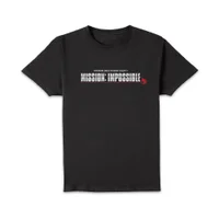 Mission Impossible Mission Impossible Men's T-Shirt - Black - undefined undefined