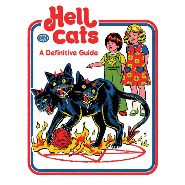 Steven Rhodes Hell Cats Unisex Ringer T-Shirt - White/Red
