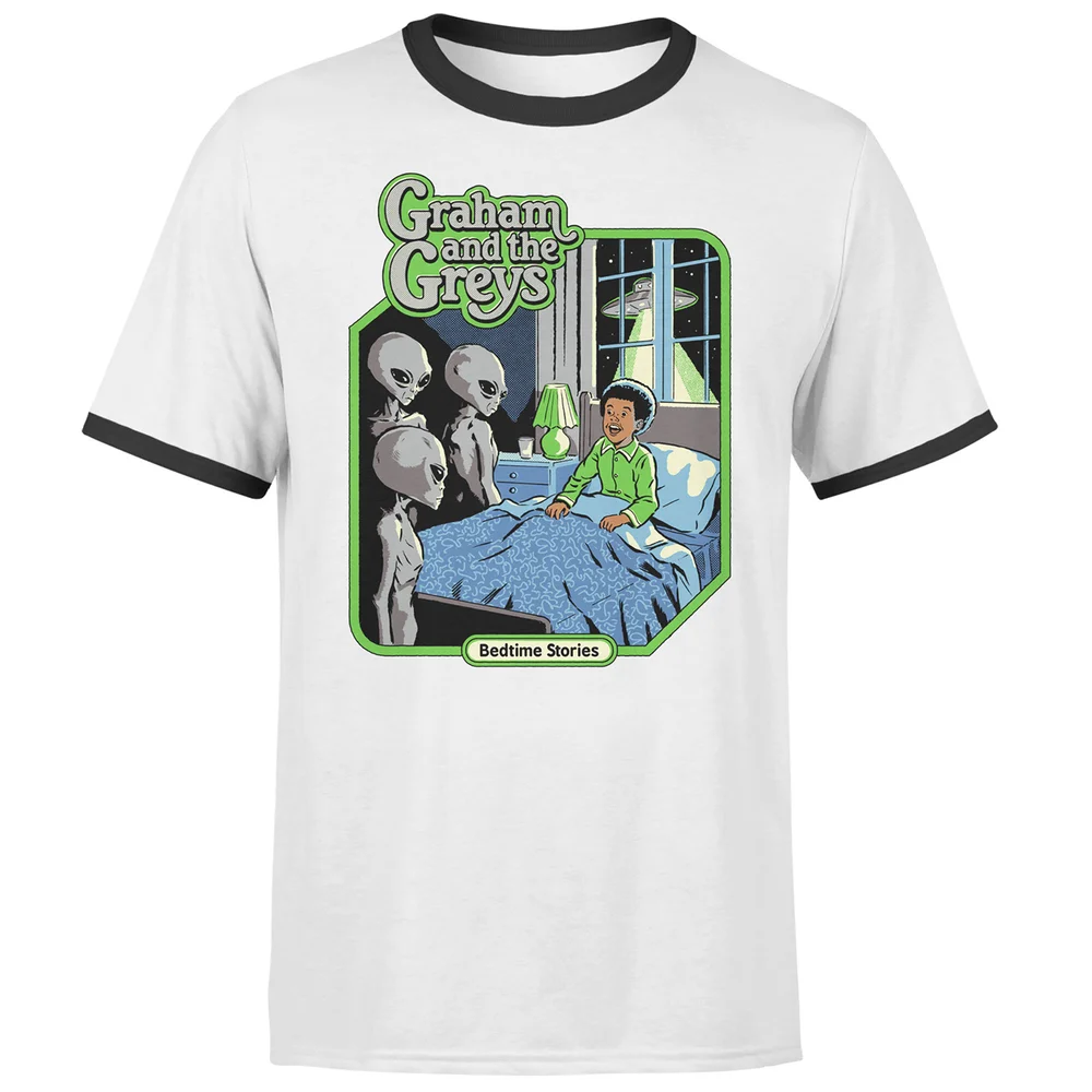 Graham And The Greys Men's Ringer T-Shirt - White/Black - XXL - White/Black Image 1