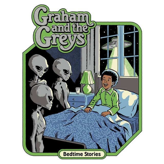 Steven Rhodes Graham And The Greys Unisex Ringer T-Shirt - White/Black