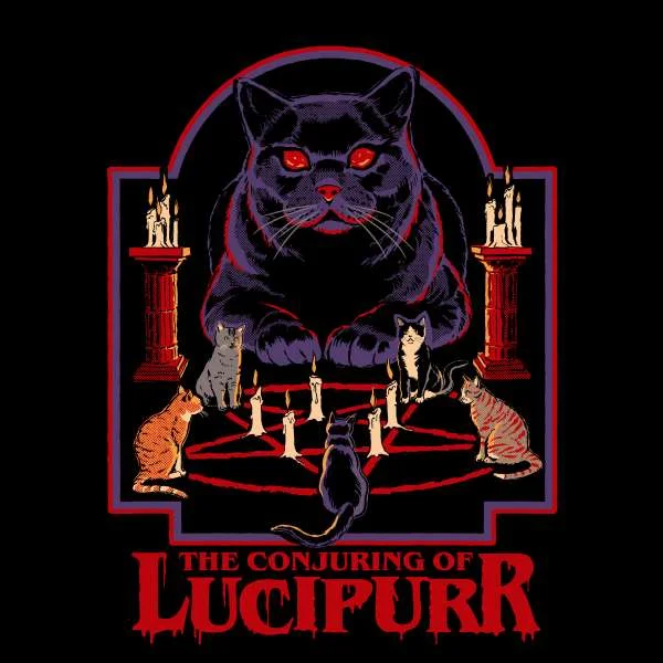 Steven Rhodes The Counjuring Of Lucipurr Unisex T-Shirt - Black