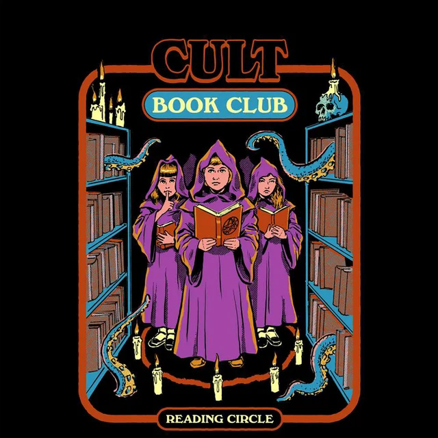 Steven Rhodes Cult Book Club Unisex T-Shirt - Black