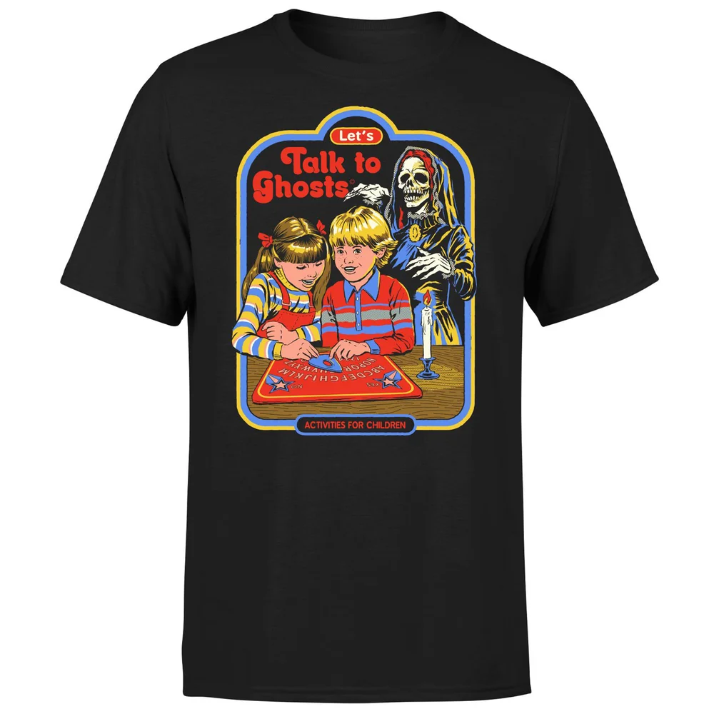 Steven Rhodes Let's Talk To Ghosts Unisex T-Shirt - Black - 4XL - Black Image 1