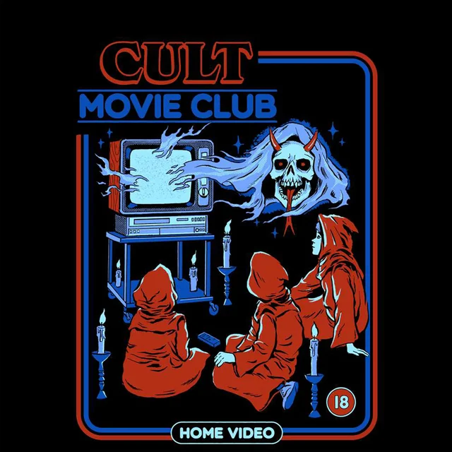 Steven Rhodes Cult Movie Club Unisex T-Shirt - Black