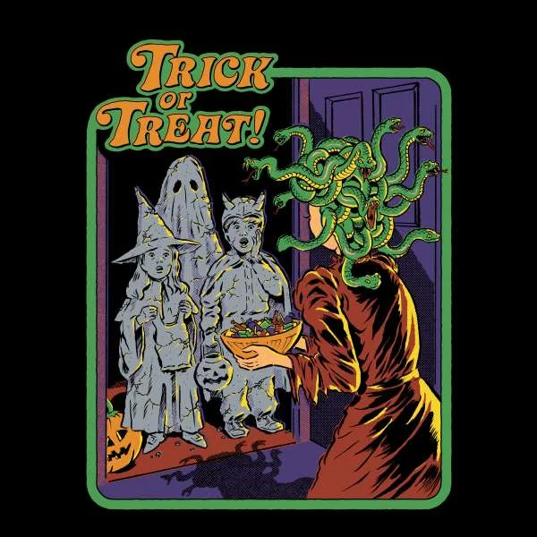 Steven Rhodes Trick Or Treat Unisex T-Shirt - Black