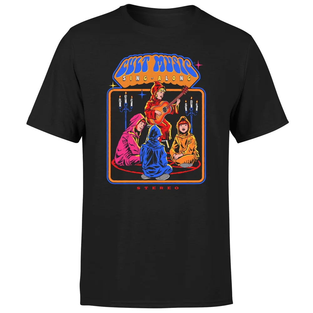 Steven Rhodes Cult Music Sing-Along Unisex T-Shirt - Black - S - Black Image 1