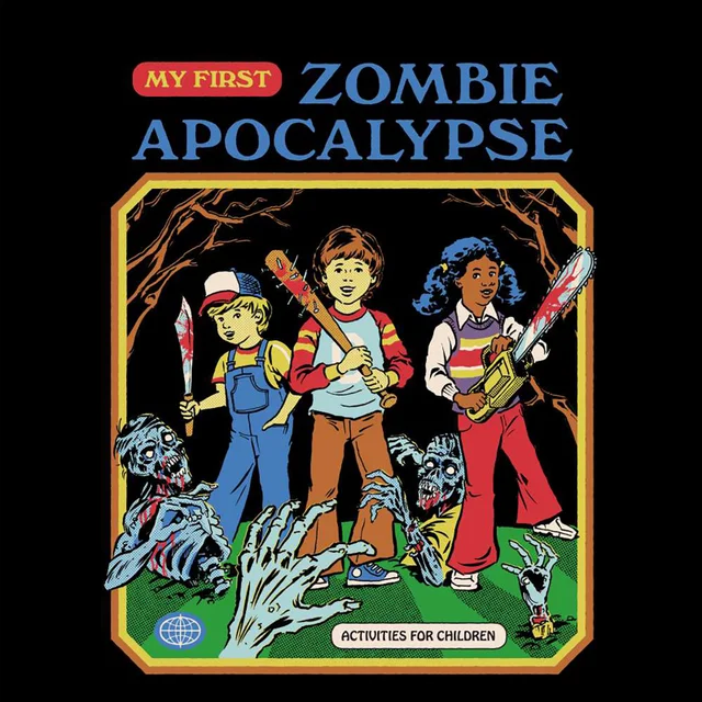 Steven Rhodes My First Zombie Apocalypse Unisex T-Shirt - Black