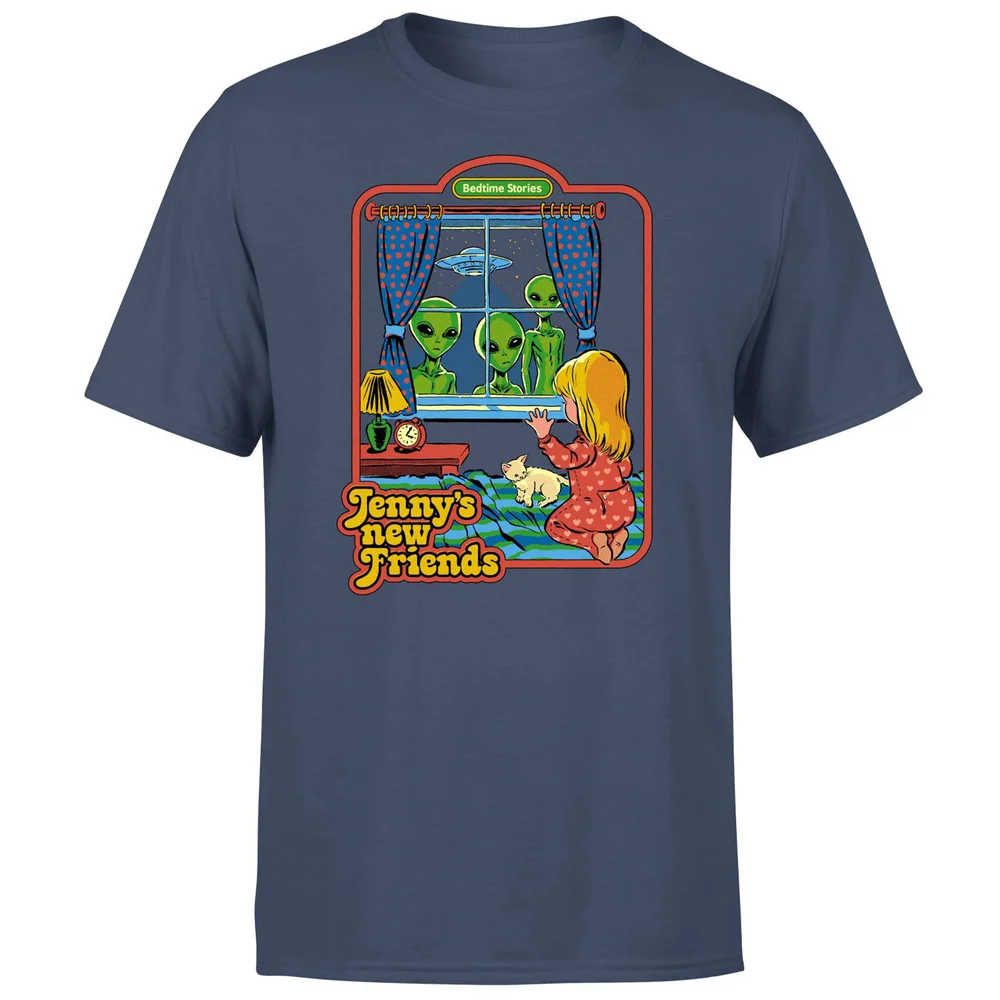 Steven Rhodes Jenny's New Friends Unisex T-Shirt - Navy - S - Navy Image 1