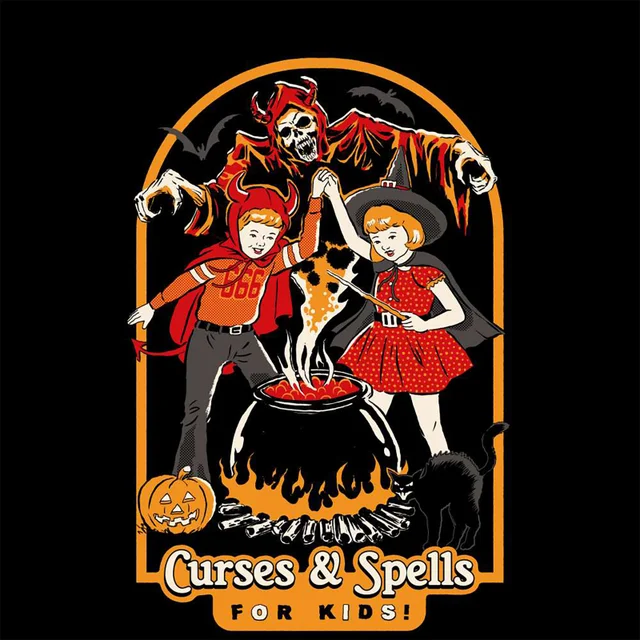 Steven Rhodes Curses And Spells For Kids Unisex T-Shirt - Black