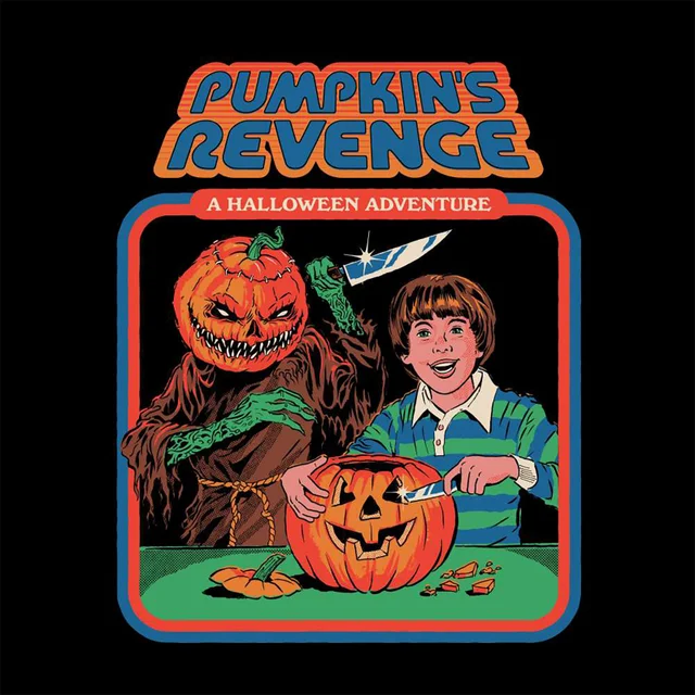 Steven Rhodes Pumpkins Revenge Unisex T-Shirt - Black
