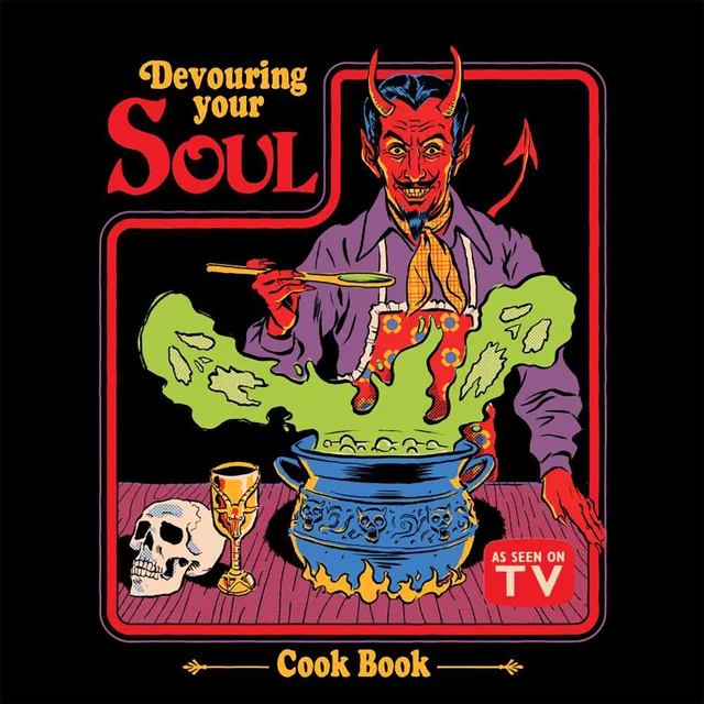 Steven Rhodes Devouring Your Soul Cook Book Unisex T-Shirt - Black