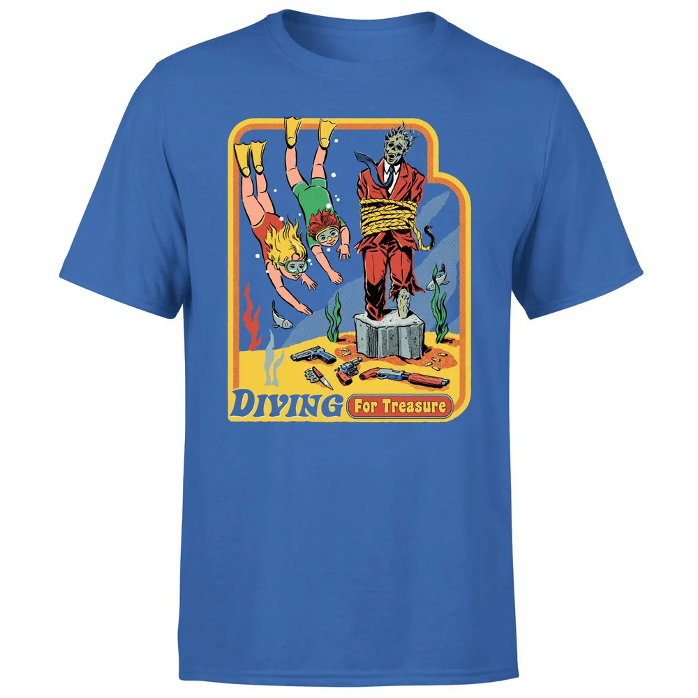 Steven Rhodes Diving For Treasure Unisex T-Shirt - Blue - S - Blue Image 1