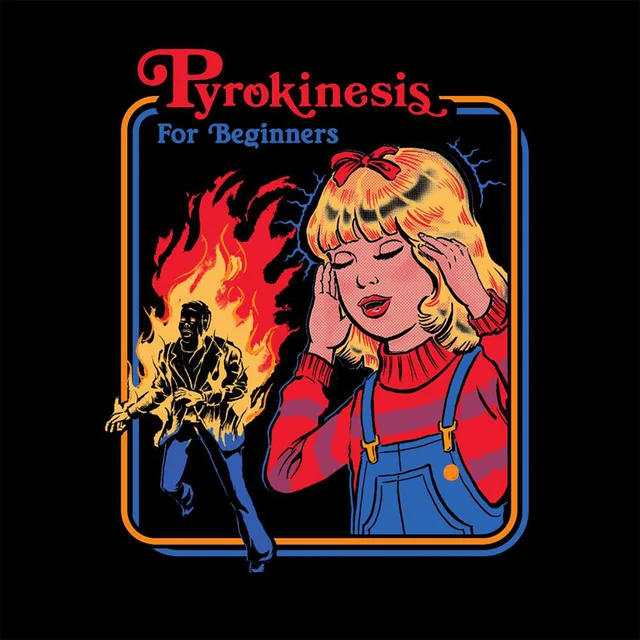Steven Rhodes Pyrokinesis For Beginners Unisex T-Shirt - Black