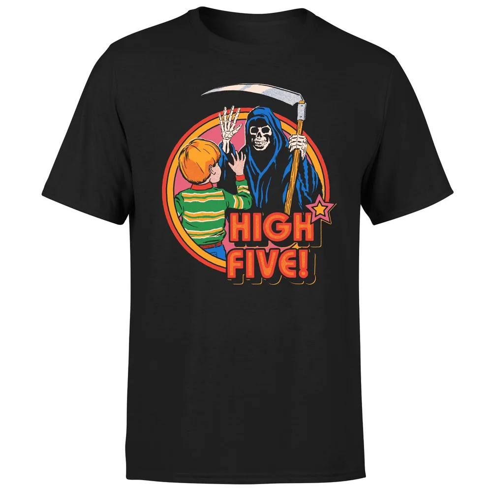 Steven Rhodes High Five Unisex T-Shirt - Black - S - Black Image 1
