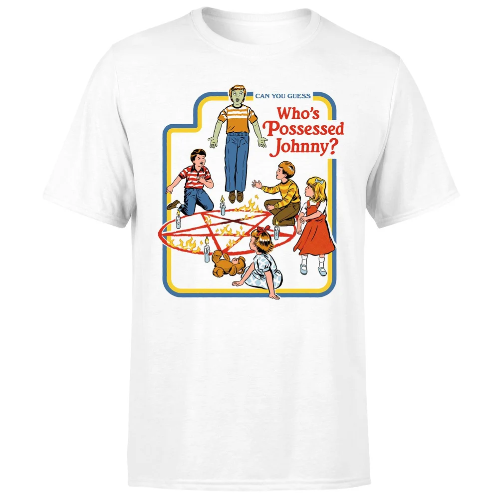 Steven Rhodes Who's Possessed Johnny Unisex T-Shirt - White - S - White Image 1