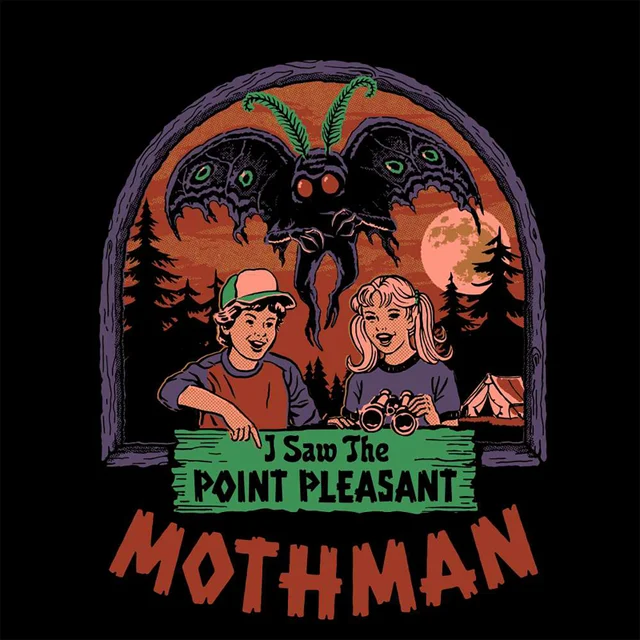 Steven Rhodes I Saw The Mothman Unisex T-Shirt - Black