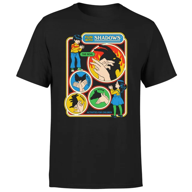 Steven Rhodes Fun With Shadows Unisex T-Shirt - Black