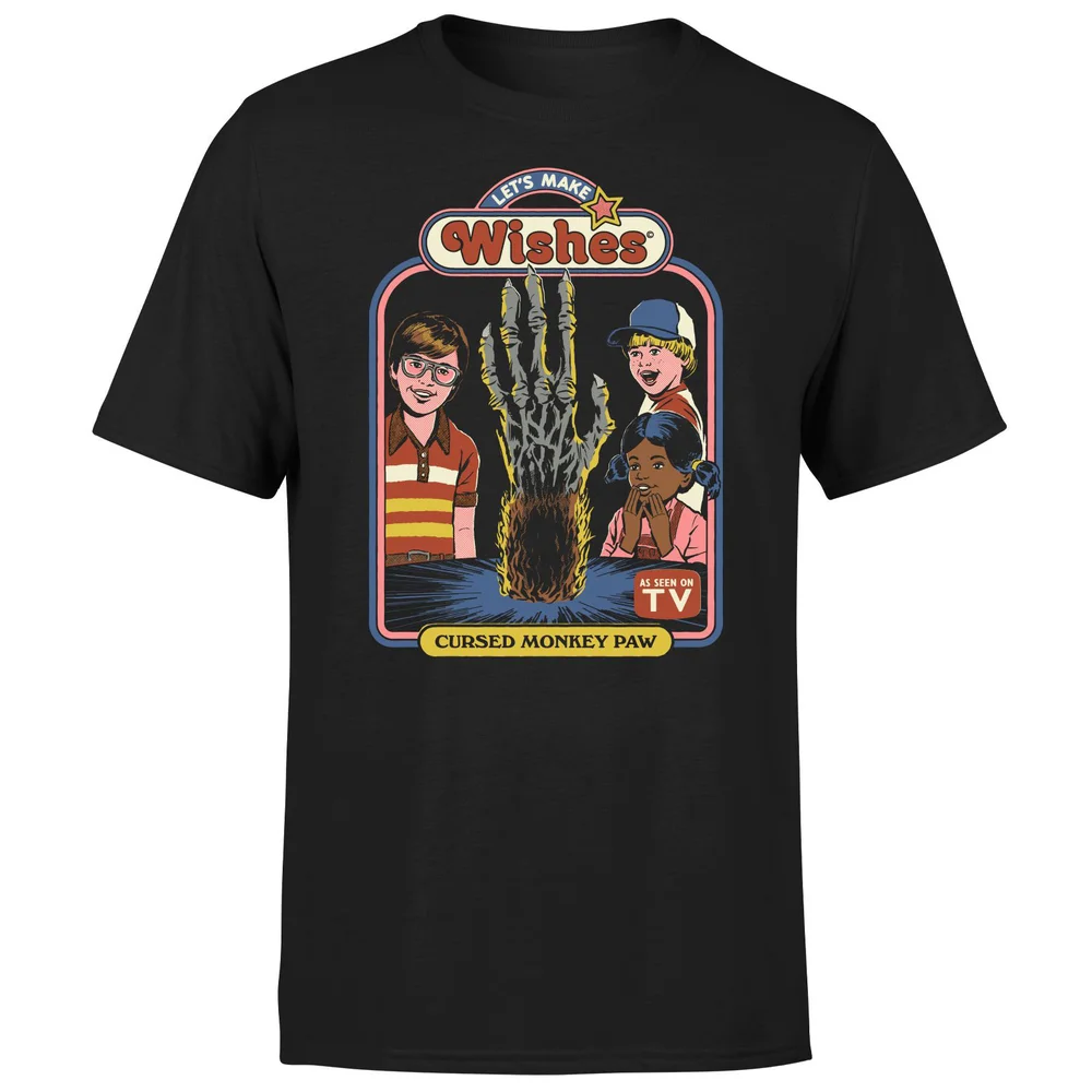 Steven Rhodes Let's Make Wishes Unisex T-Shirt - Black - S - Black Image 1