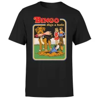 Steven Rhodes Bingo Digs A Hole Unisex T-Shirt - Black