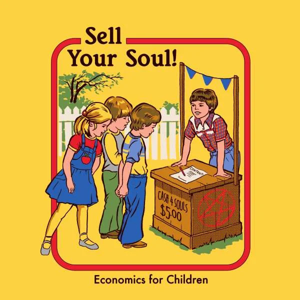 Steven Rhodes Sell Your Soul Unisex T-Shirt - Yellow