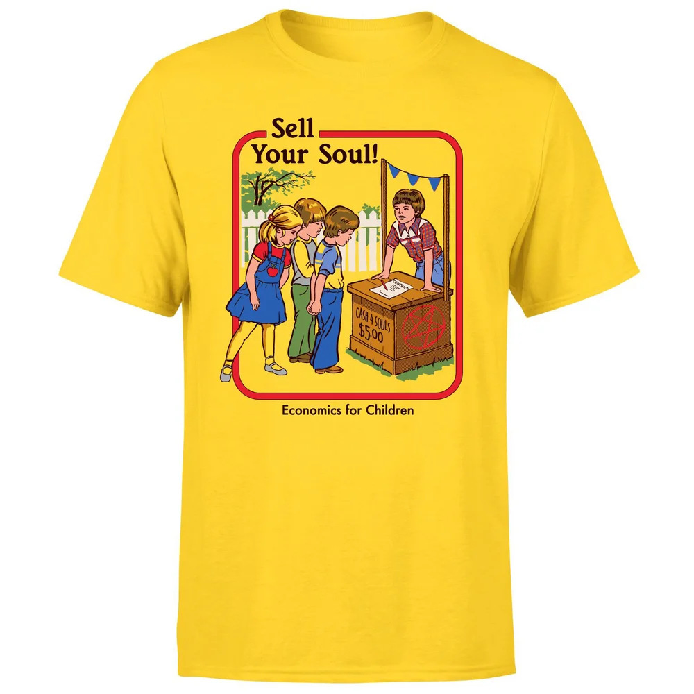 Steven Rhodes Sell Your Soul Unisex T-Shirt - Yellow - S - Yellow Image 1