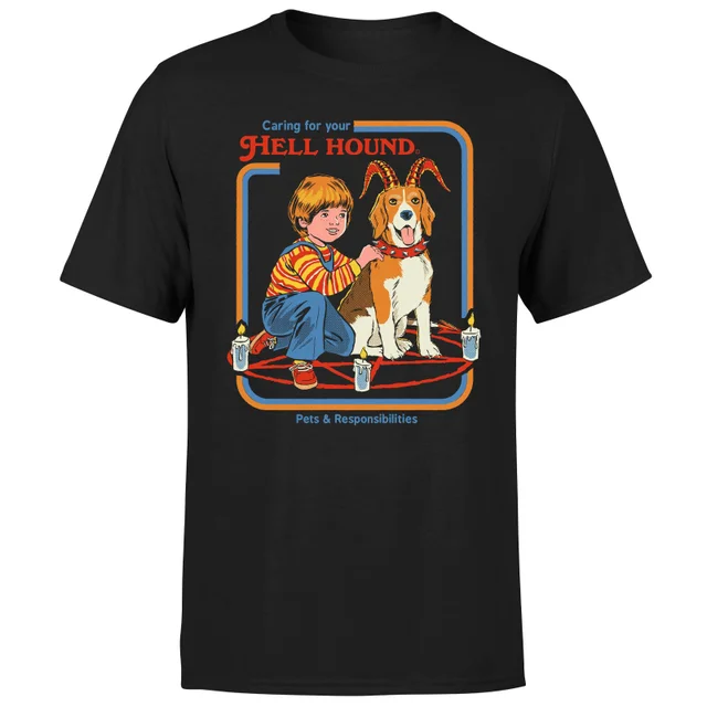 Steven Rhodes Caring For Your Hell Hound Unisex T-Shirt - Black