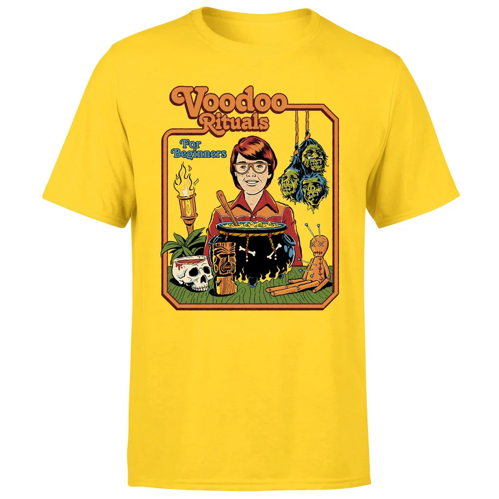 Steven Rhodes Voodoo Rituals For Beginners Unisex T-Shirt - Yellow - S - Yellow Image 1