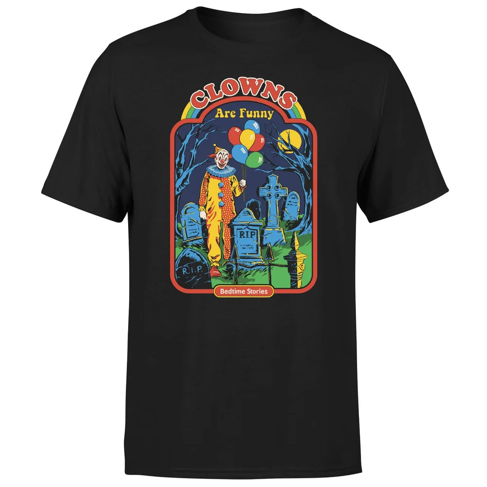 Steven Rhodes Clowns Are Funny Unisex T-Shirt - Black - L - Black Image 1