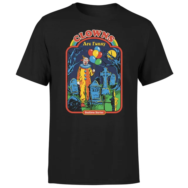 Steven Rhodes Clowns Are Funny Unisex T-Shirt - Black