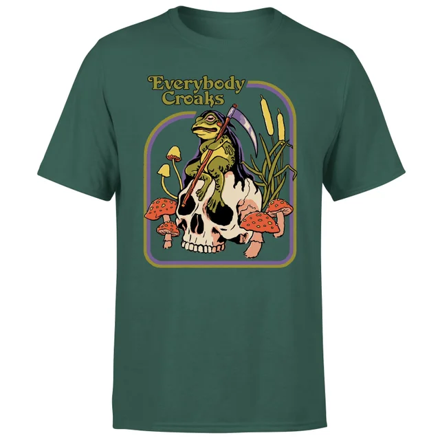 Steven Rhodes Everybody Croaks Unisex T-Shirt - Green