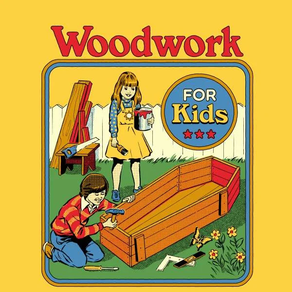 Steven Rhodes Woodwork For Kids Unisex T-Shirt - Yellow