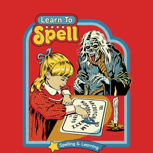 Steven Rhodes Learn To Spell Unisex T-Shirt - Red