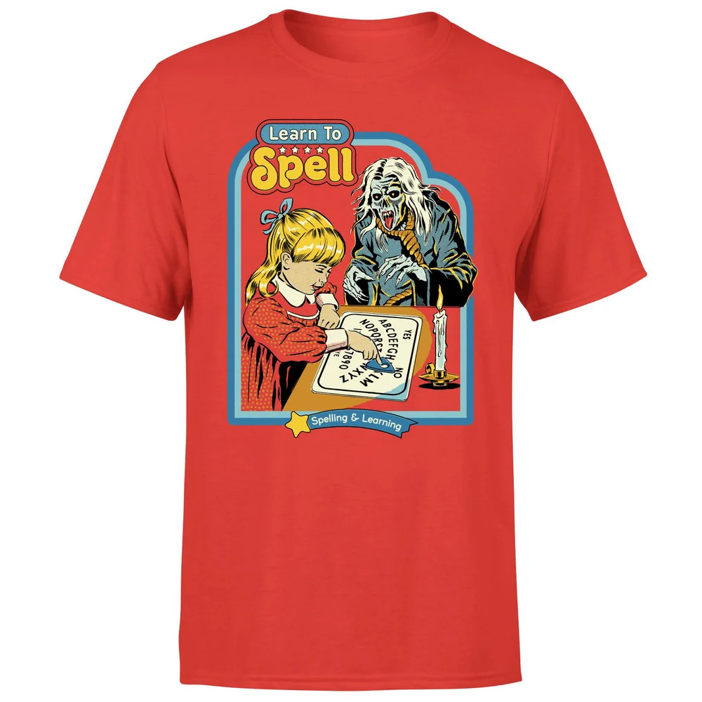 Steven Rhodes Learn To Spell Unisex T-Shirt - Red - S - Red Image 1