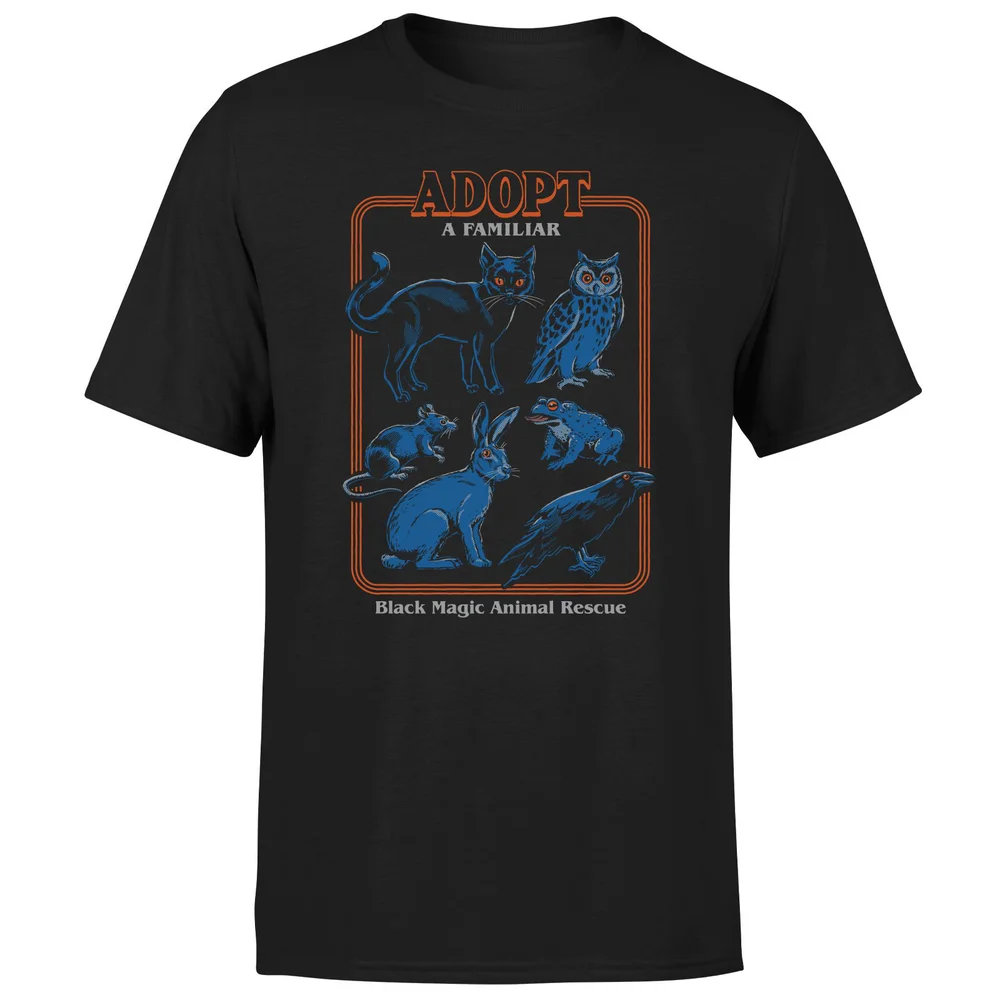 Steven Rhodes Adopt A Familiar Unisex T-Shirt - Black - S - Black Image 1
