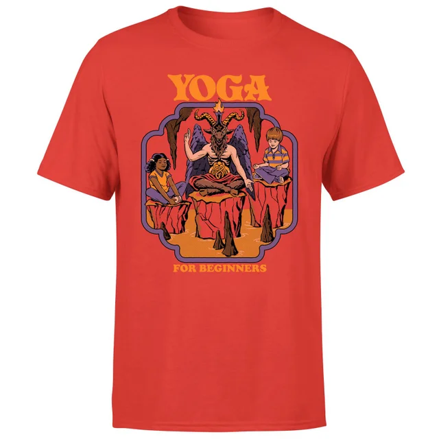 Steven Rhodes Yoga For Beginners Unisex T-Shirt - Red