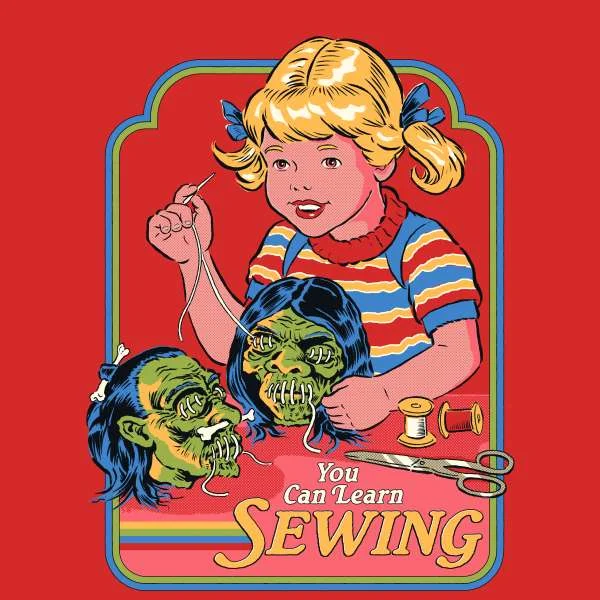 Steven Rhodes You Can Learn Sewing Unisex T-Shirt - Red