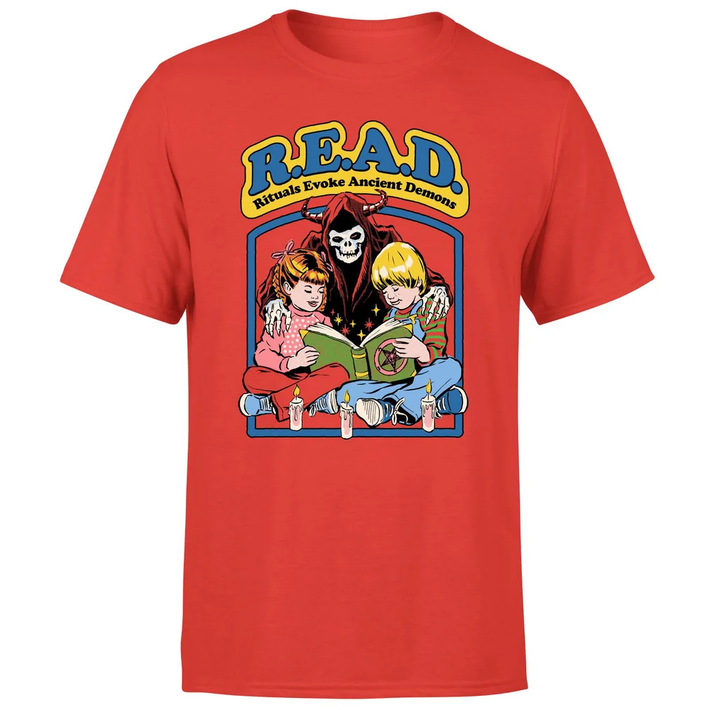 R.E.A.D Men's T-Shirt - Red - L - Red Image 1