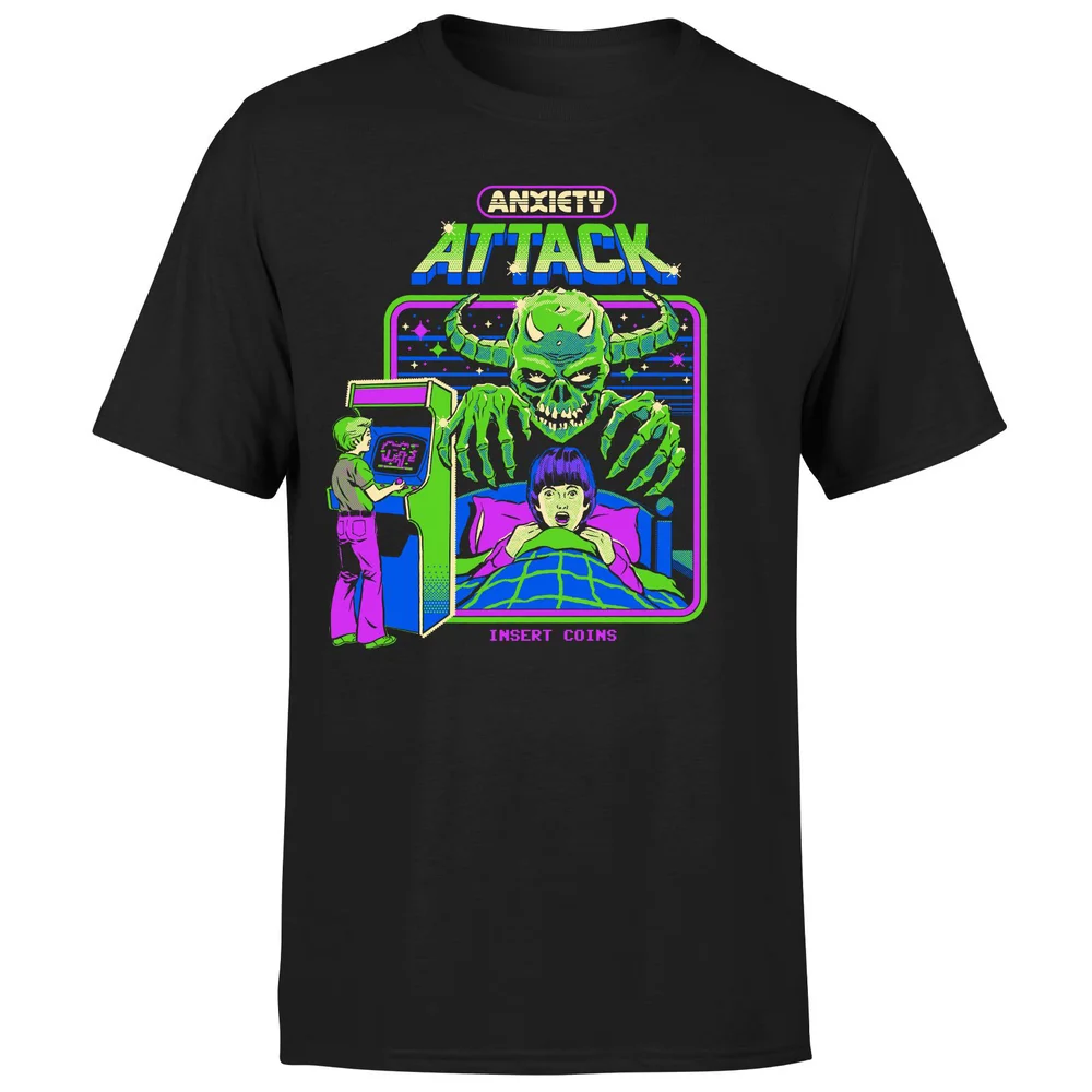 Steven Rhodes Anxiety Attack Unisex T-Shirt - Black - 3XL - Black Image 1