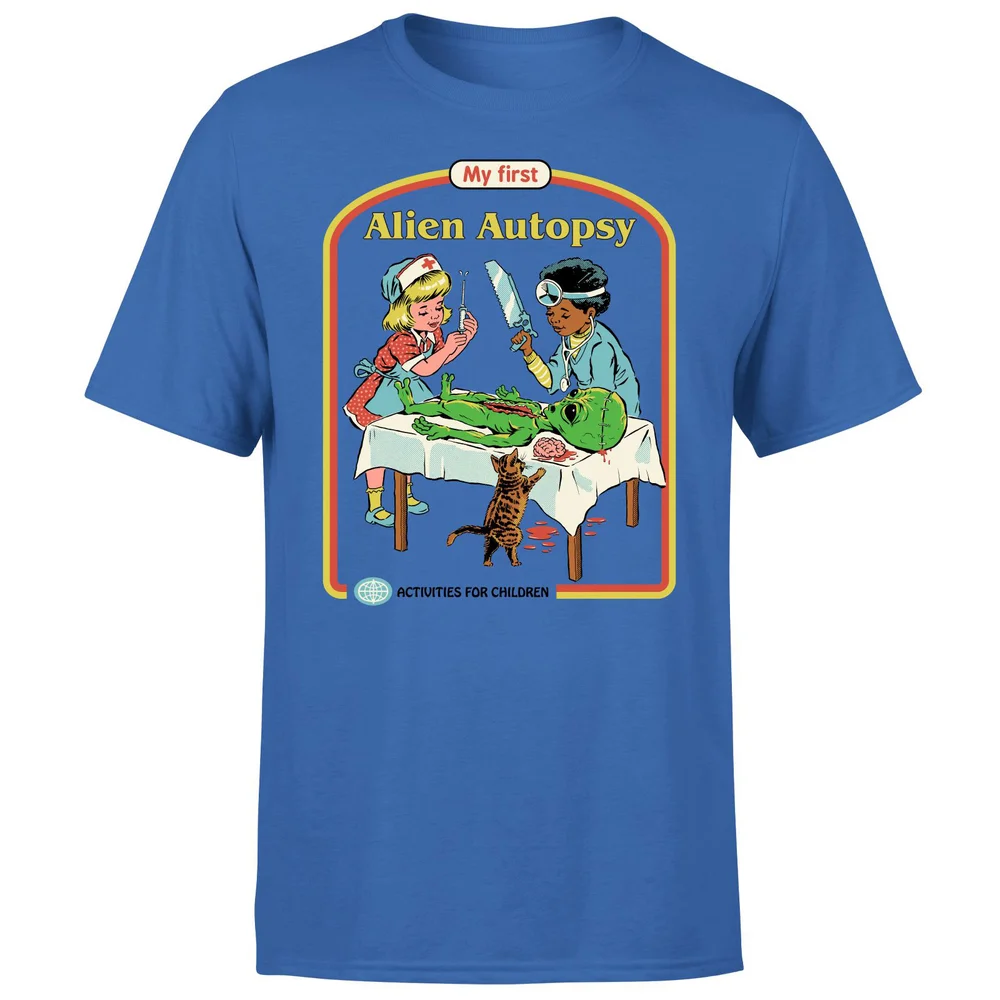 Steven Rhodes My First Alien Autopsy Unisex T-Shirt - Blue - S - Blue Image 1