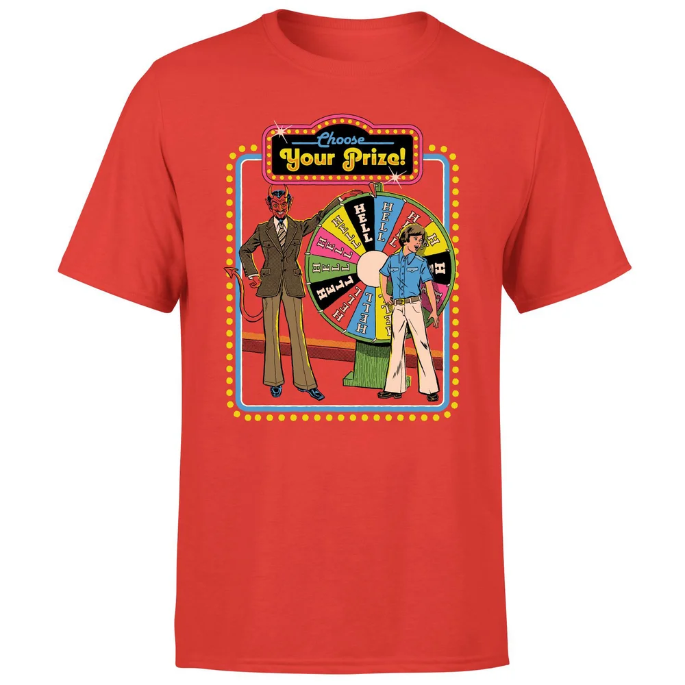 Steven Rhodes Choose Your Prize Unisex T-Shirt - Red - S - Red Image 1